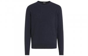 Zegna свитер с ребристым узором Ermenegildo Zegna, синий