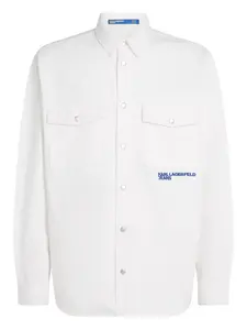 Рубашка с надписью Karl Lagerfeld Jeans, белый