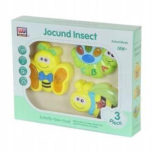 Интерактивные музыкальные игрушки "Насекомые", набор из 3 шт. Midex
