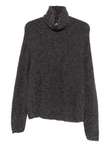 Свитер с воротником-стойкой FEDERICO CINA, черный