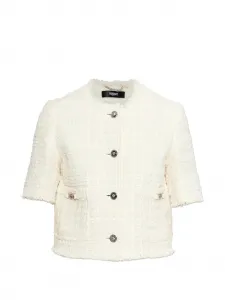 Куртка с короткими рукавами на пуговицах Versace, бежевый