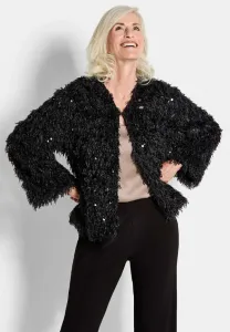 Легкая куртка in federoptik с пайетками Goldner, Black