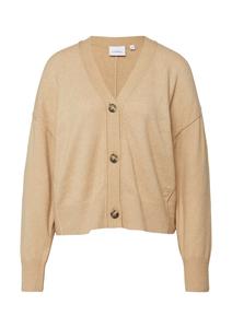 COMMA Кардиган из трикотажа в песочном цвете
