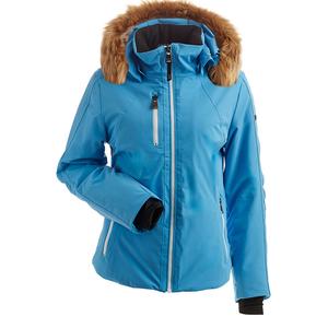 Утепленная лыжная куртка Nils Zermatt с натуральным мехом (женская), Glacier Blue