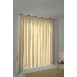 Штора Natur с кулиской 1 шт., по размеру Wirth, серо-коричневый