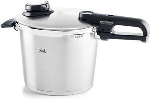 Скороварка Fissler Vitavit Premium (6 л, Ø 22 см) из нержавеющей стали, 4 уровня приготовления, в комплекте с вставкой - Сделано в Германии, подходит для индукционных плит
