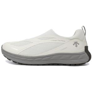 DESCENTE Кроссовки Terrain D с низким верхом, устойчивые к истиранию, для повседневных тренировок, бега по городу и на работу, унисекс, белые