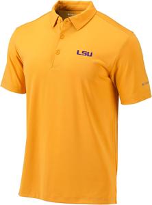 Columbia Louisiana State Univ Golf мужская поло Drive, Frosted Purple