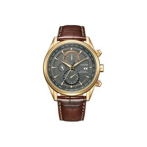 CITIZEN Часы Ecology Drive Collection Solar Quartz Movement Cow Leather Strap Watch Unisex Gray Dial