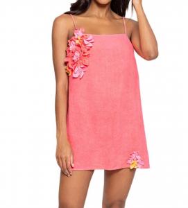 Женское платье SUNDRESS, цвет pink with flowers