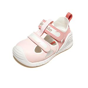 Противоскользящие, износостойкие, дышащие низкие детские ботиночки для малышей GINOBLE, розовый/белый
