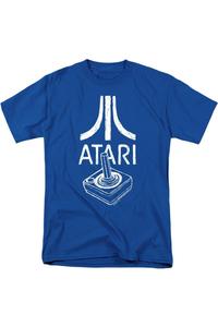 Футболка с коротким рукавом и логотипом джойстика Atari для взрослых Gildan, синий