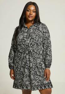 Платье Yours Clothing Shirt dress, Black
