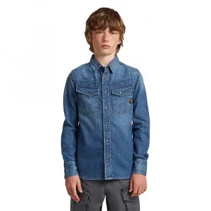 Рубашка с длинным рукавом G-Star Dakota Slim, синий