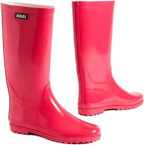 Женские резиновые сапоги Aigle Wellington, Magenta