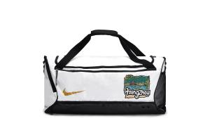 Nike Тканевая дорожная сумка спортивная сумка для трубы унисекс черная белая, Graffiti