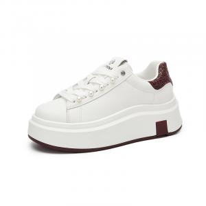 Низкие женские кроссовки DAPHNE, Beige Burgundy