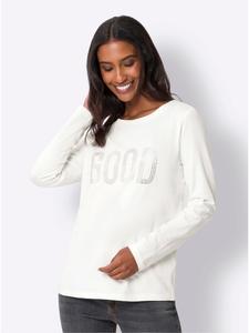 Рубашка с круглым вырезом цвета экрю Heine