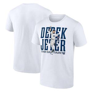 Футболка мужская Derek Jeter New York Yankees Cooperstown Collection белая Fanatics
