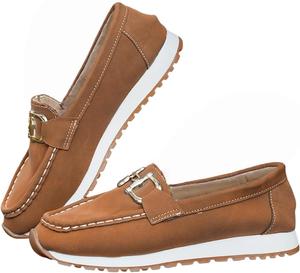 Женские лоферы, классические кожаные туфли без шнурков для женщин, легкие женские деловые туфли с заостренным носком, рабочие балетки до щиколотки, удобные лоферы, винтажные прогулочные туфли для улицы Generic, Brown