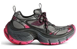 Кроссовки массивные Balenciaga женские, черный / розовый