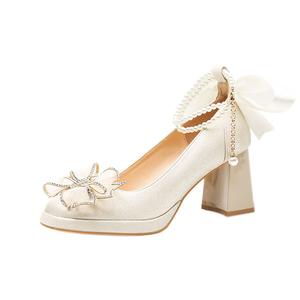 Туфли на высоком каблуке, женские, абрикосового цвета BIGTREE, Apricot