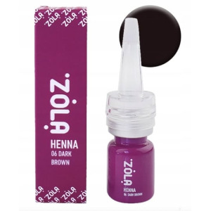 Пудра для бровей Zola Henna, 06 Темно-коричневый, 5 г Project Lashes