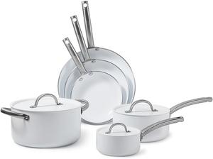 Набор посуды BLACK+DECKER, 9 предметов, белый