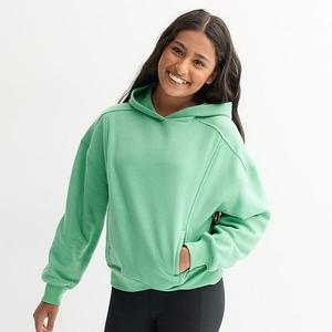 Детская худи с капюшоном из флиса, свободный крой Tek Gear, Sage Leaf