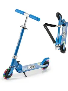 COSTWAY Детский самокат с ярко-синими колесами