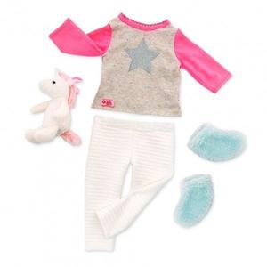 OurGeneration, Комплект одежды для куклы, Пижама Единорога