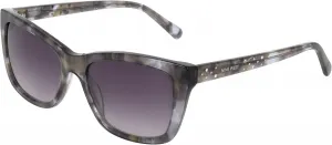 Солнцезащитные очки с оправой в виде фиолетового дымчатого рога от Nine West, 039 - Black - Smoke Horn