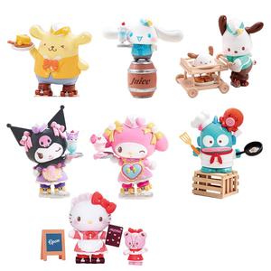 Слепая коробка Sanrio Family Roller Skate Dining Room Collection, одиночная мистери-бокс/полный набор 6 шт TOP TOY