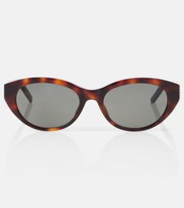 Солнцезащитные очки SL M148 в форме кошачьего глаза Saint Laurent, Havana-Havana-Grey