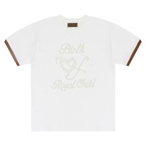 Футболка Birth Of Royal Child Pearl Patchwork Short-Sleeve, White