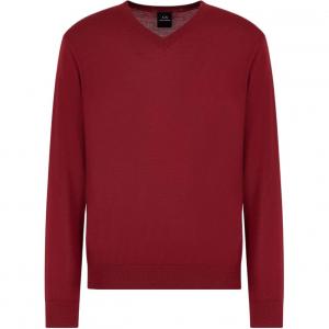 ARMANI EXCHANGE Свитер AE мужской бордовый