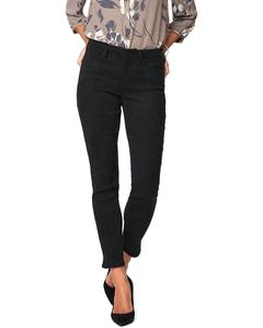 Джинсы-леггинсы длиной до щиколотки NYDJ Petite Alina черного цвета