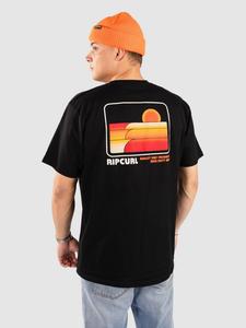 Футболка Rip Curl Surf Revival Stacked T-Shirt, black