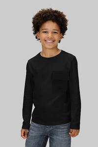 Детская хлопковая кофта с длинным рукавом Calvin Klein Jeans, черный