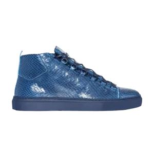 Кроссовки Balenciaga Arena High 'Blue Python', синий