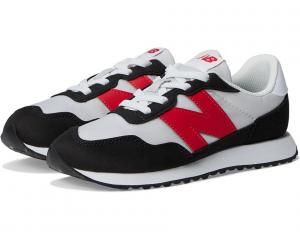 Кроссовки New Balance Kids 237 Bungee Lace, цвет Grey Matter/True Red
