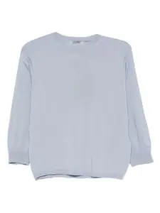 Шерстяной топ с круглым вырезом 'S Max Mara, синий