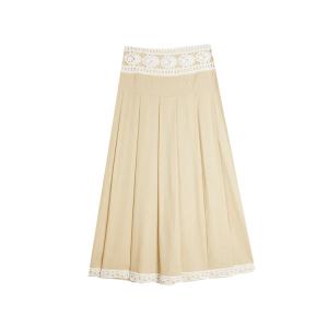 ELLE Повседневная длинная юбка Women's Khaki