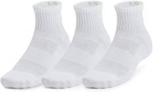 Under Armour Unisex-Adult тренировочные хлопковые носки Quarter, набор, (100) White/White/Black