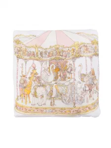 Атласная простыня с принтом Carousel Atelier Choux, белый