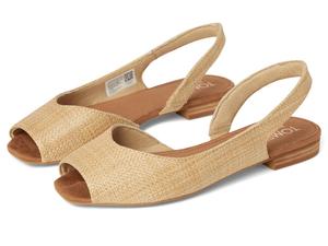 Балетки TOMS Briella Slingback, Almond Raffia