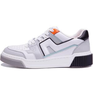 BLOCCO5 Низкие кроссовки для скейтбординга унисекс серо-белые