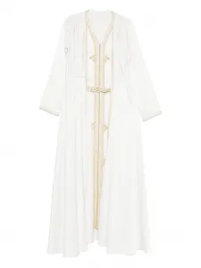Платье с вышивкой Reem Al Dhaheri, белый