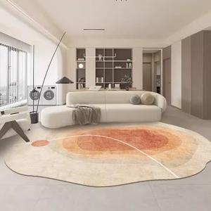 Saipos Ковер 180х250 см для гостиной/спальни в ins стиле, грязеотталкивающий, из искусственной шерсти, неправильной формы