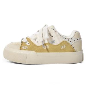 Низкие женские скейтерские кеды Deesha, светло-желтый